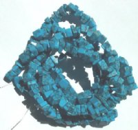 36 inch strand of Howlite Turquoise Chips